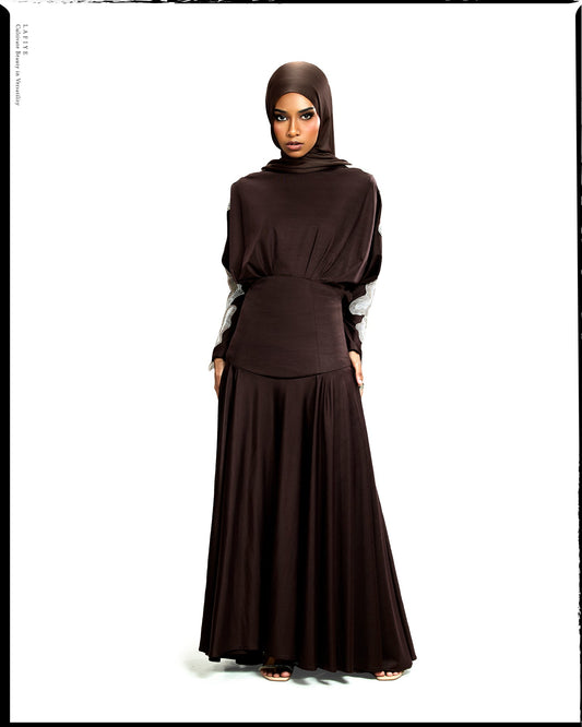 Sorel Hourglass Dress in Quill