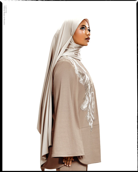 Sorel Patched Loose Top in Lire