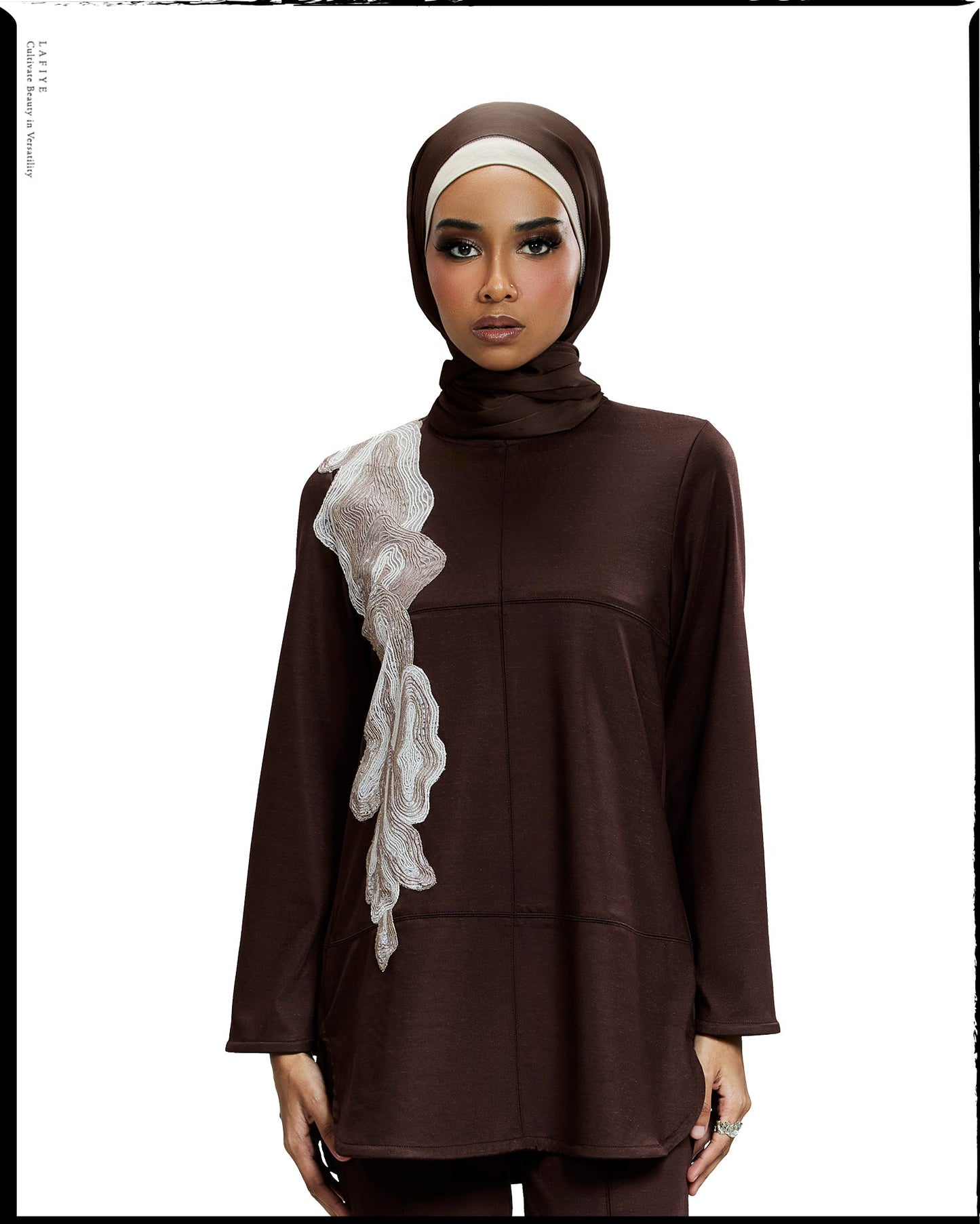 Sorel Patched Loose Top in Quill