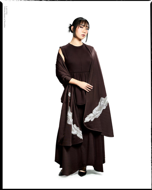 Sorel Ornate Shawl in Quil