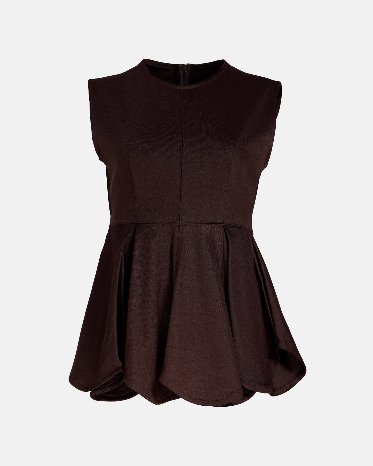 Rho Peplum Top in Quill
