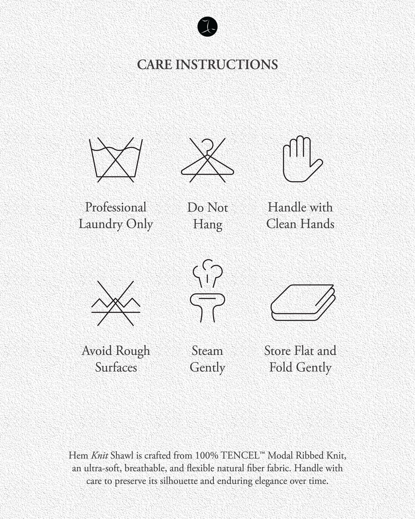 Hem Knit Shawl in Lune