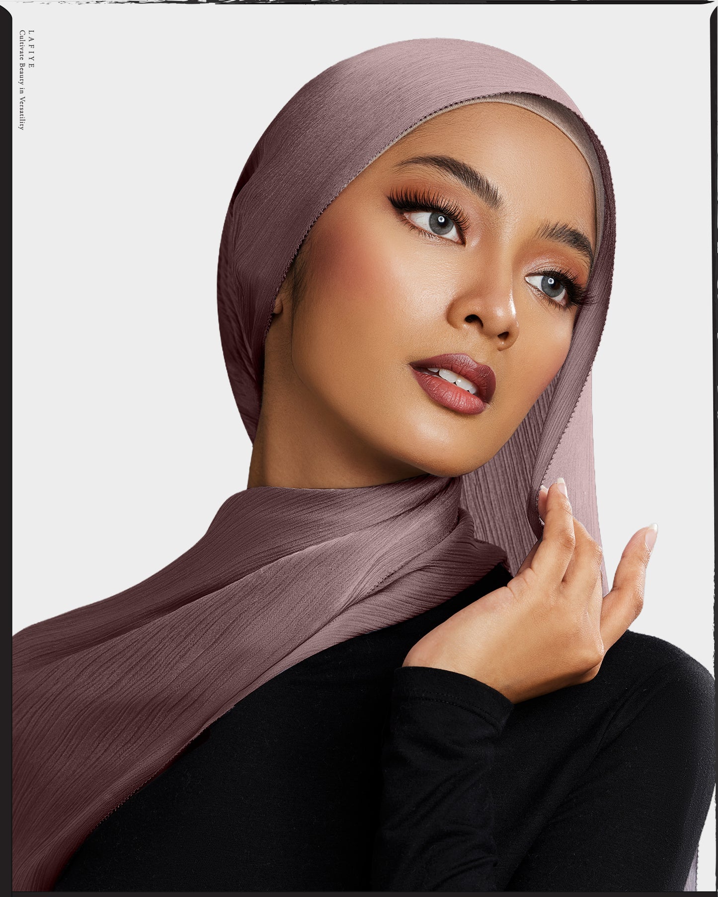 Premium Textured Silk Scarf in Himalayan