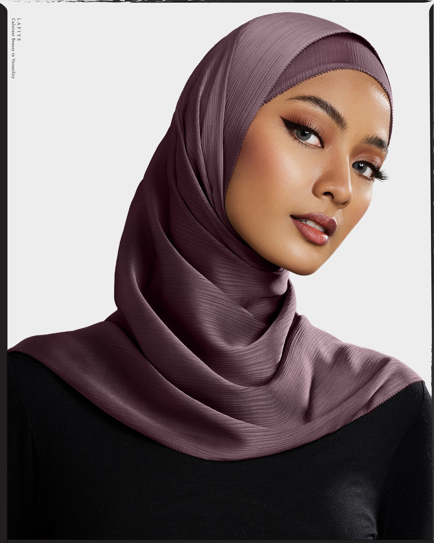 Premium Textured Silk Scarf in Ingritte