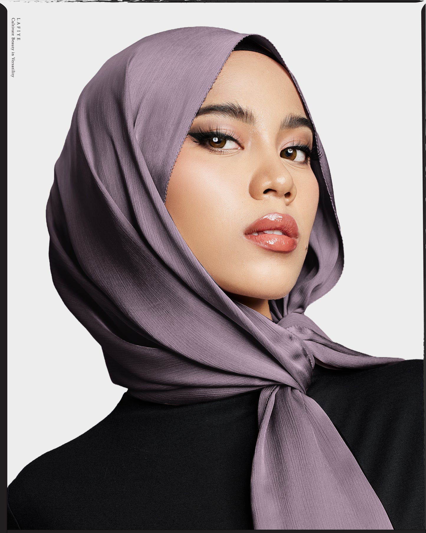 Premium Textured Silk Scarf in Iris