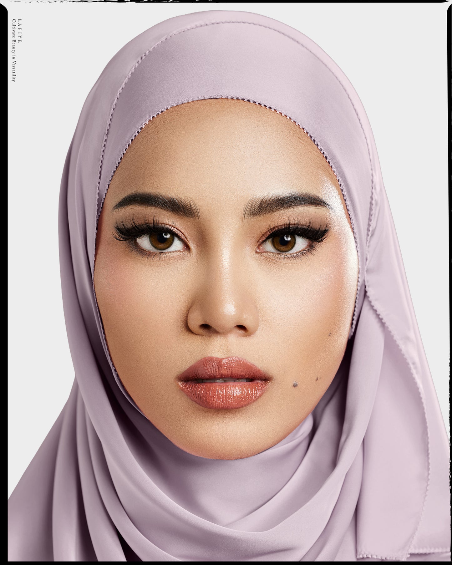 Premium Silk Scarf in Light Amethyst