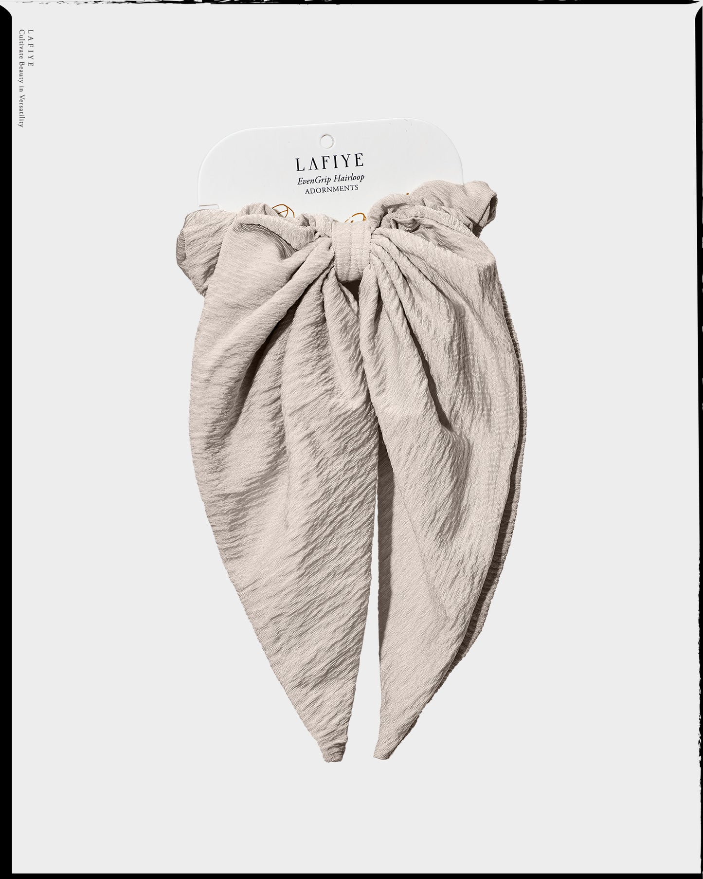 Luxe BowBell Hairtie in Sham