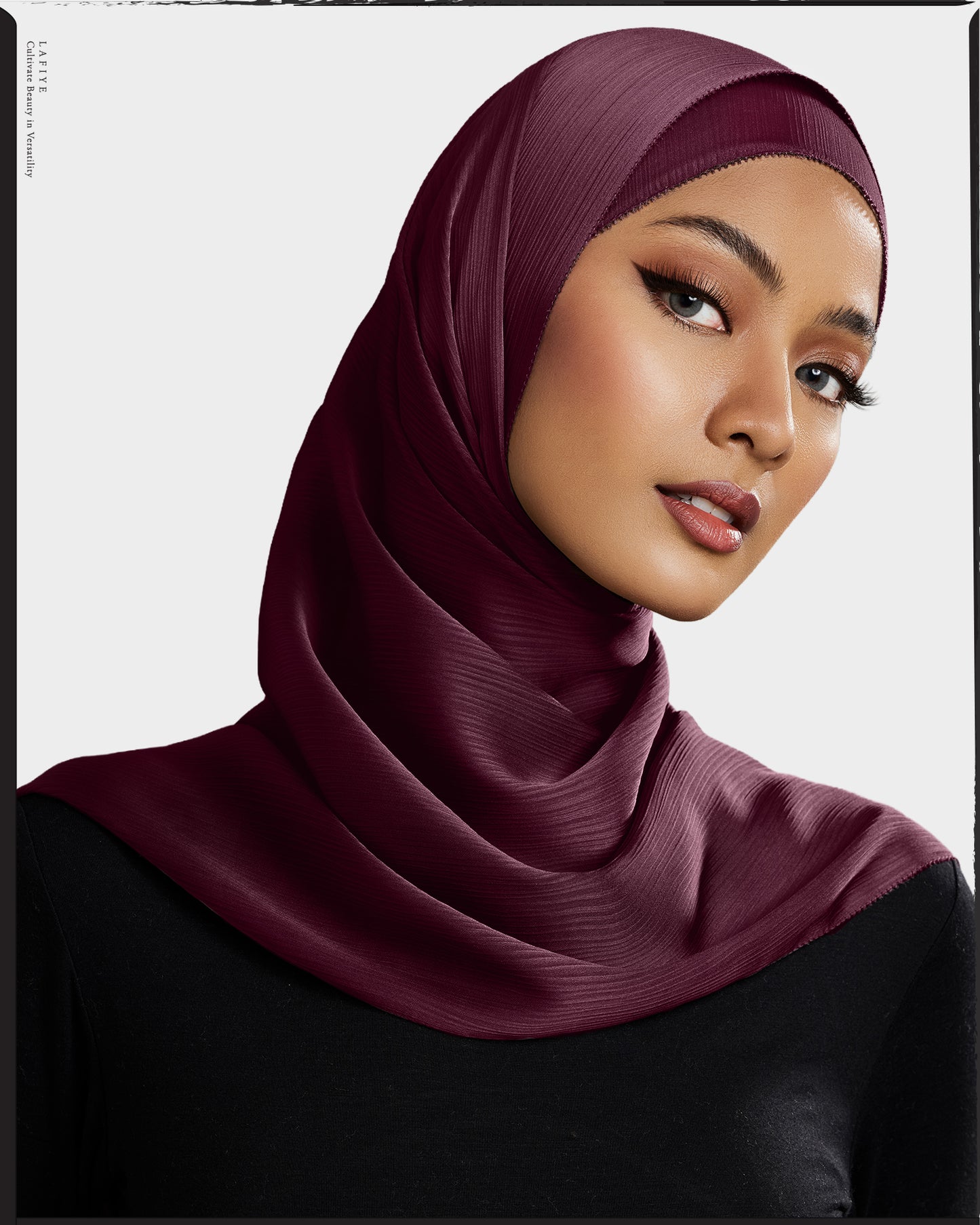 Premium Textured Silk Scarf in Marge