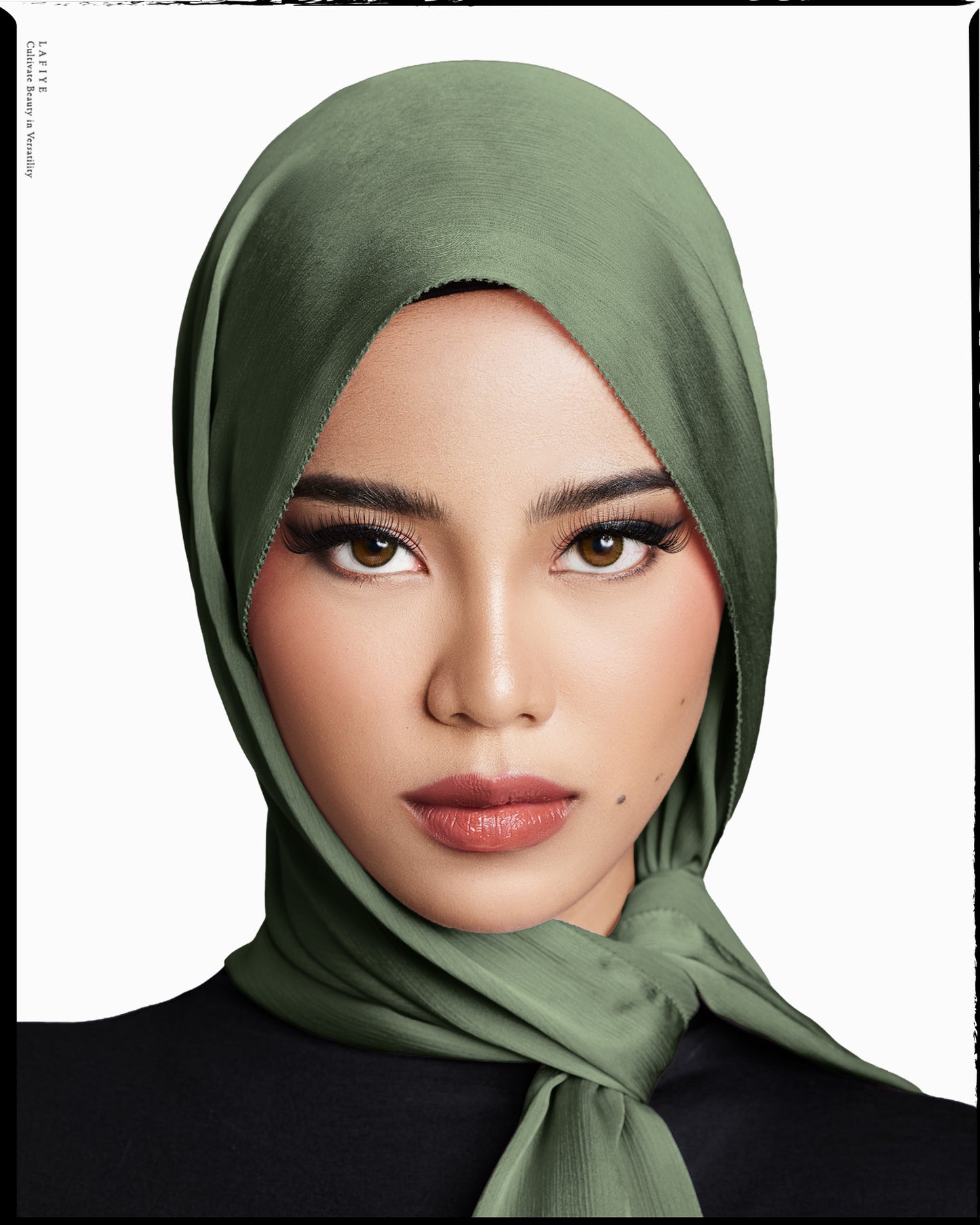 Premium Textured Silk Scarf in Myrtle