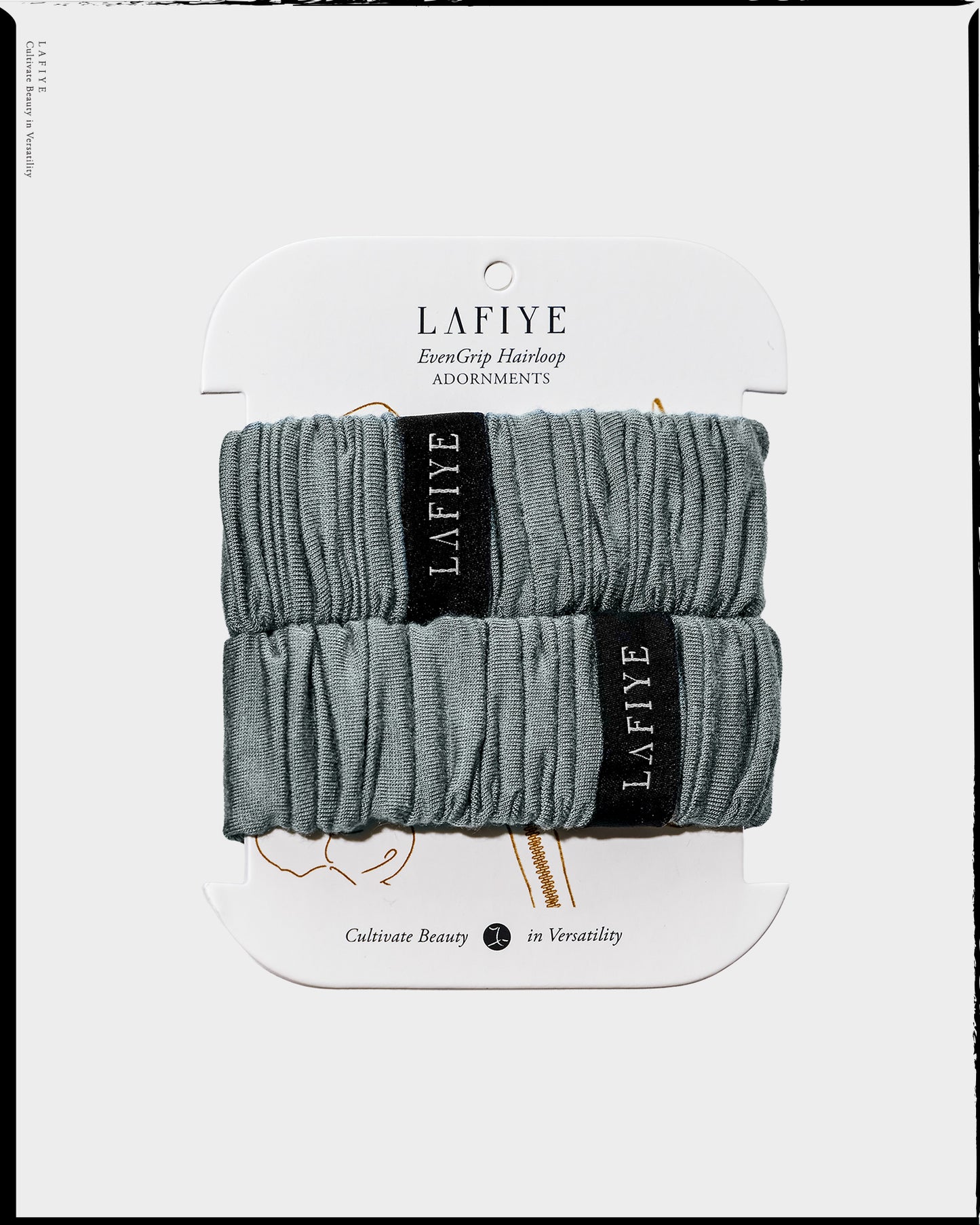 Ode Ruched Hairtie Large in Clover