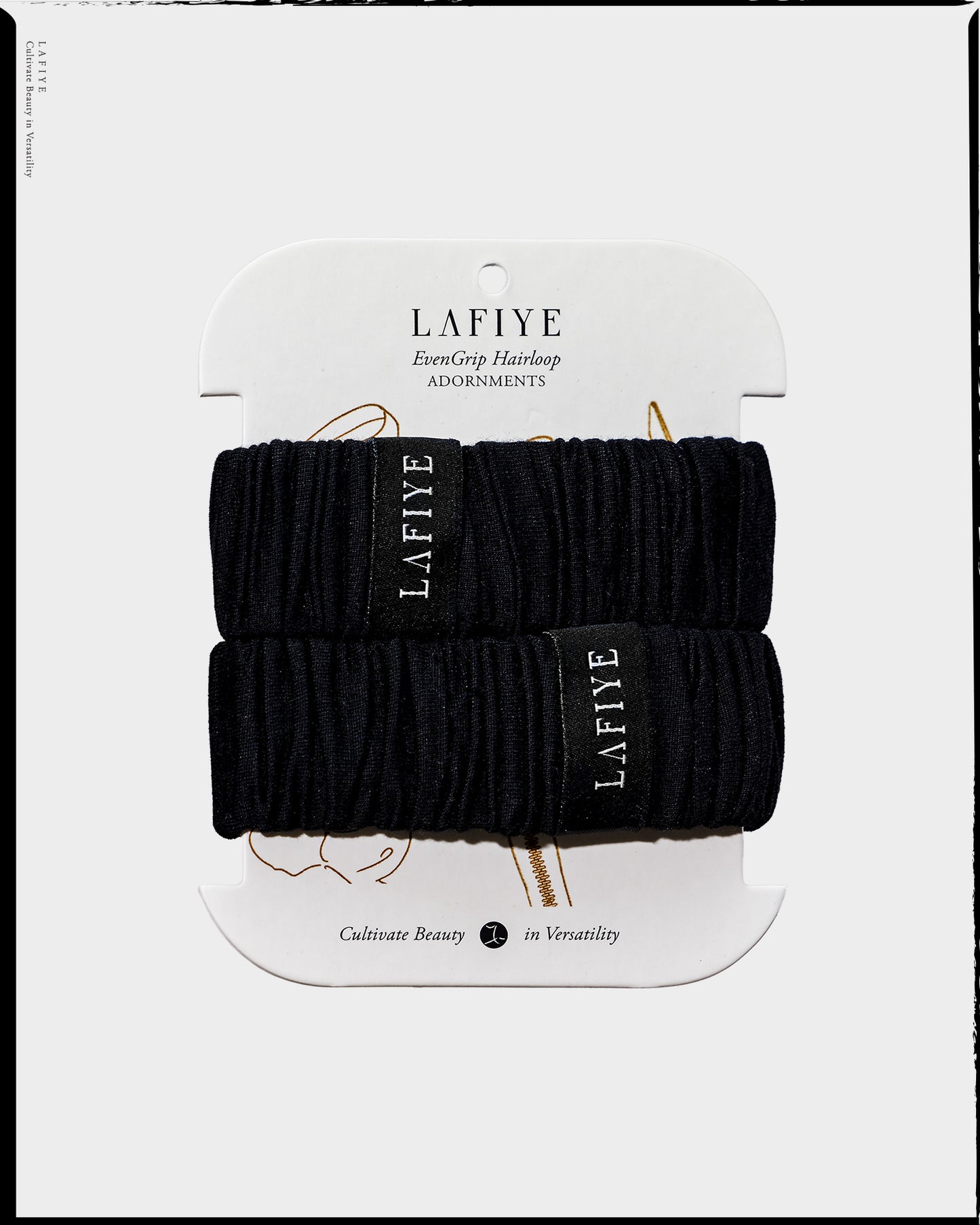 Ode Ruched Hairtie Large in Hound