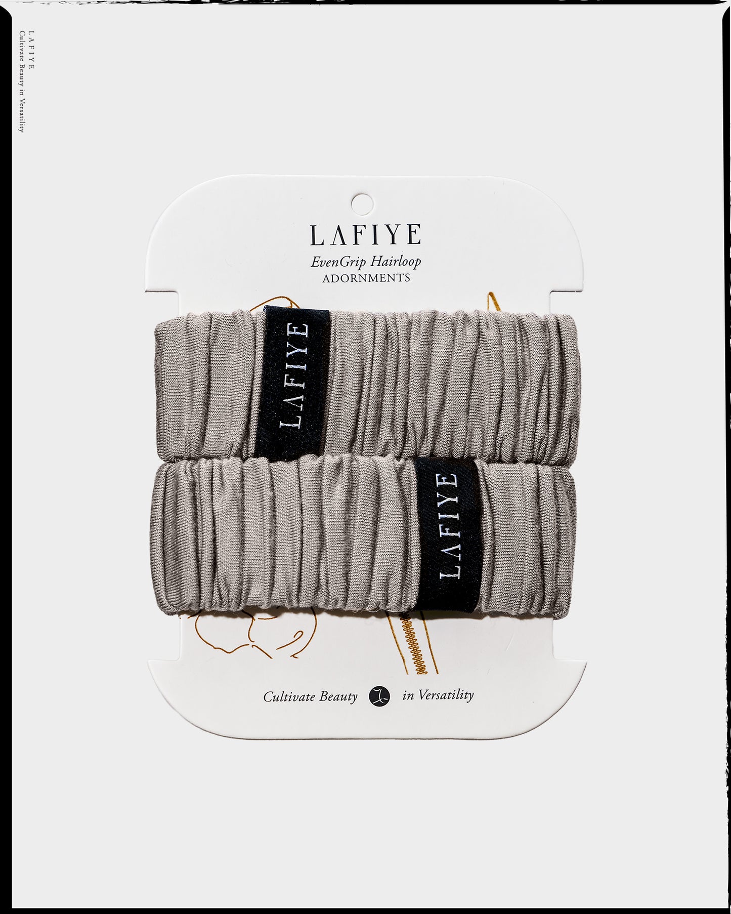 Ode Ruched Hairtie Large in Maple