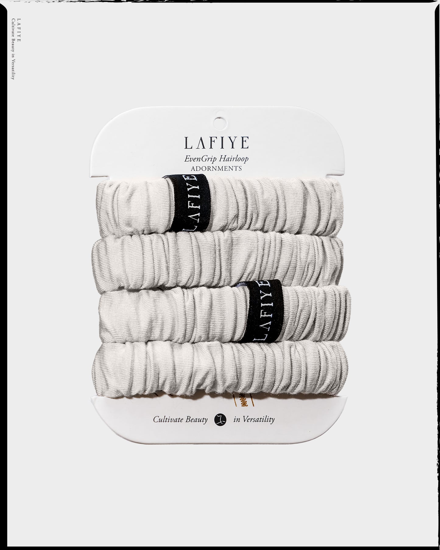 Ode Ruched Hairtie Small in Almond