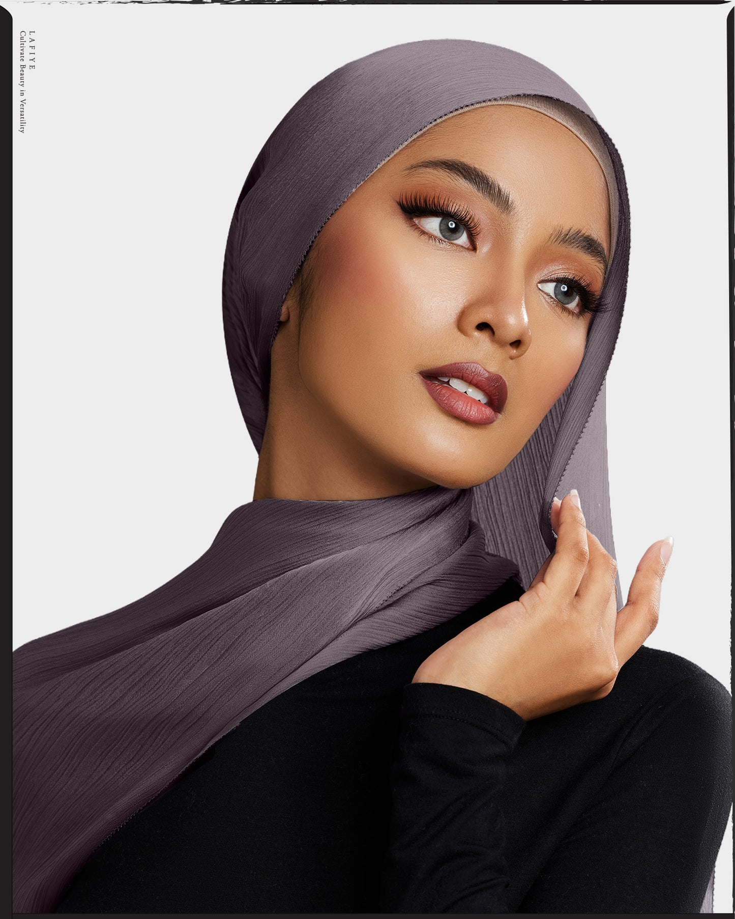 Premium Textured Silk Scarf in Patagonia