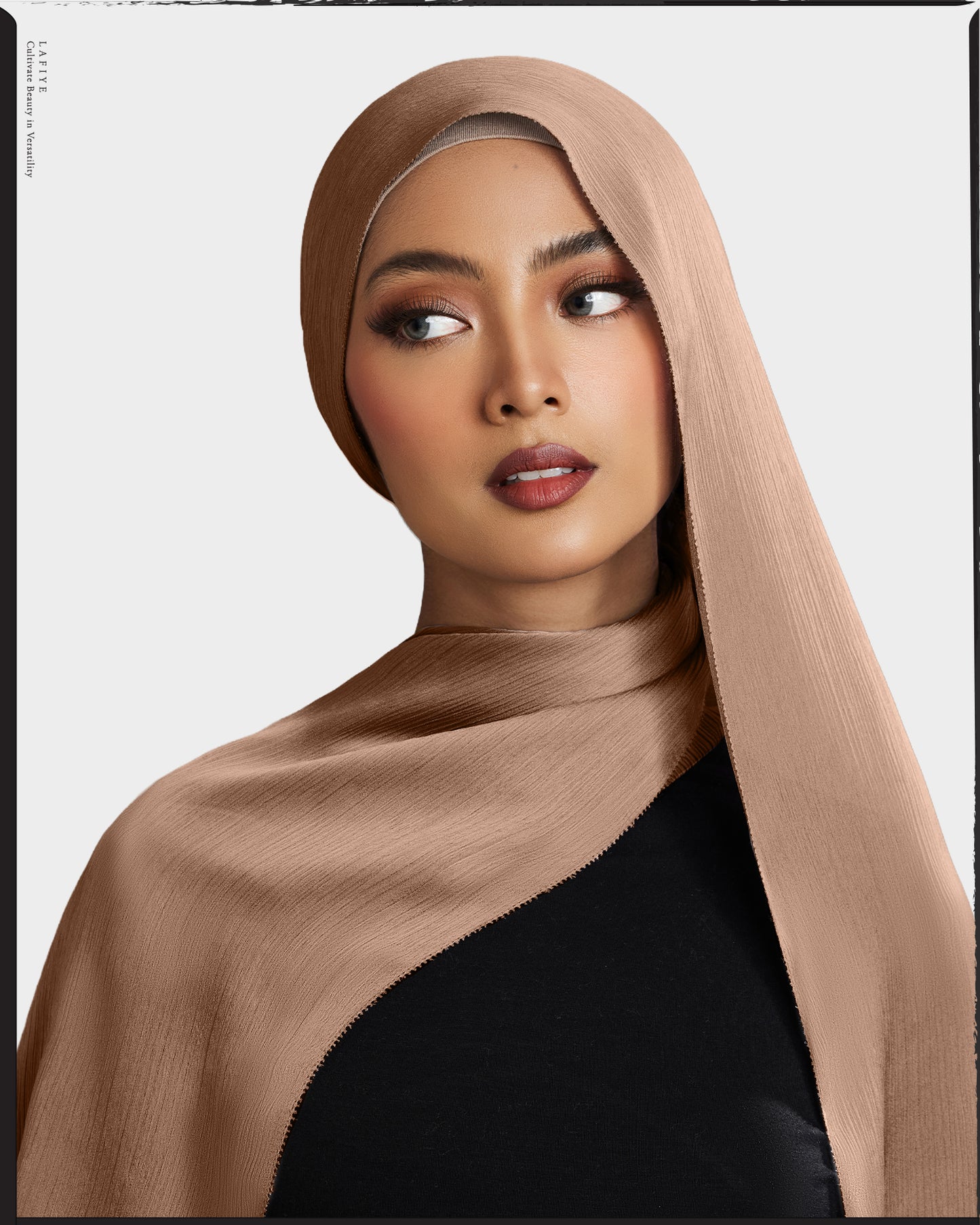 Premium Textured Silk Scarf in Peruvian