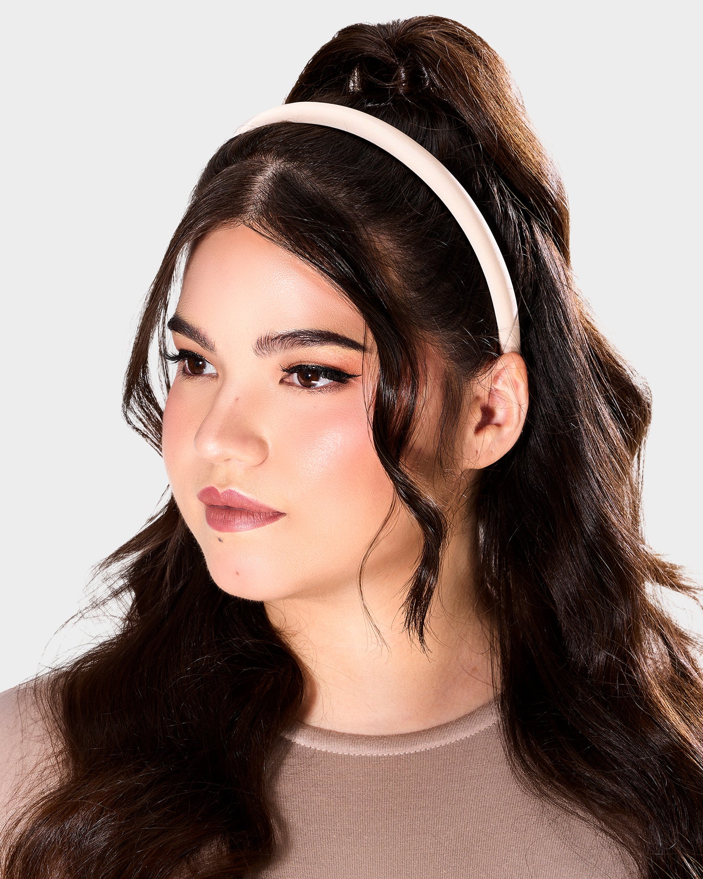 Plush Headband in Calcite