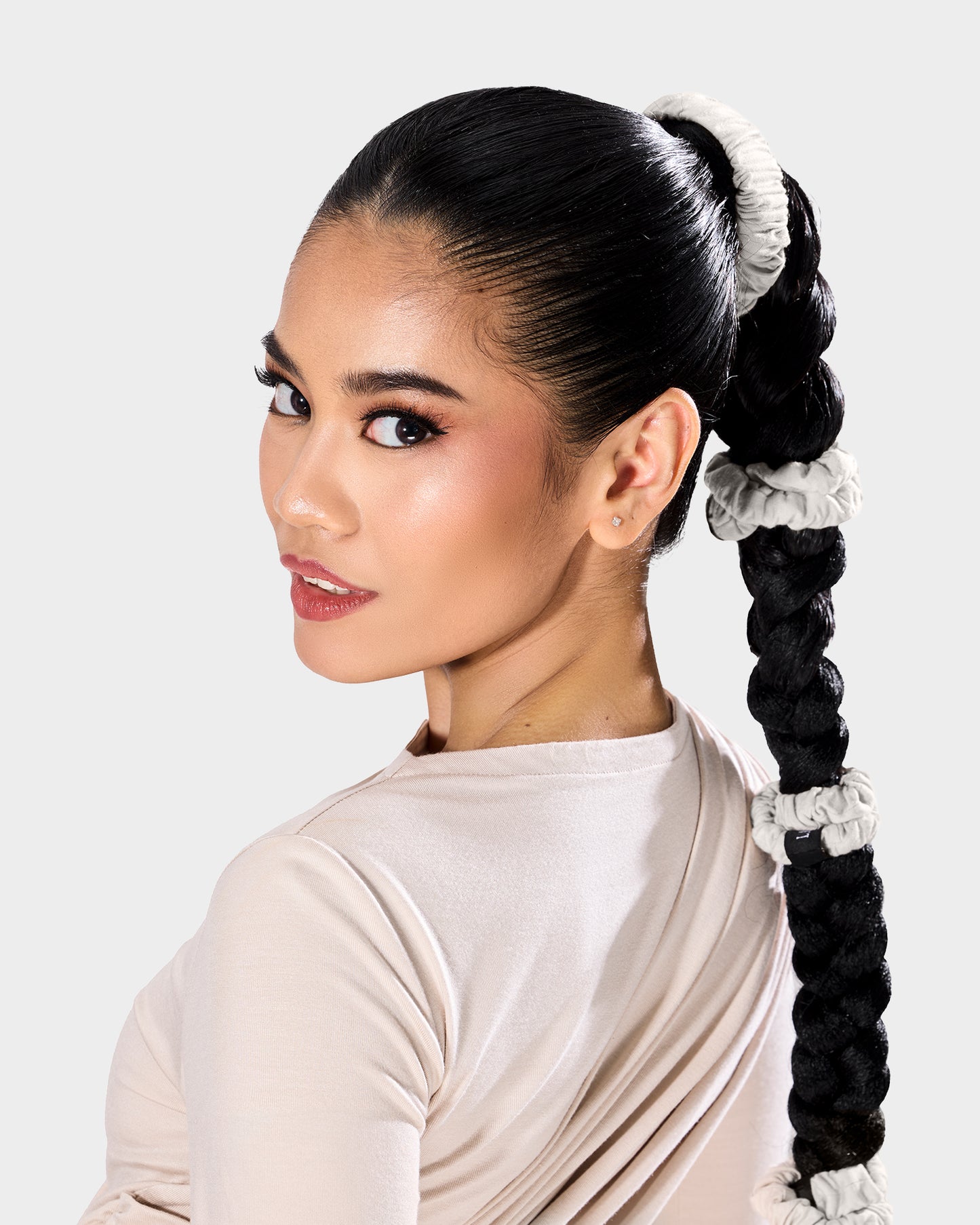 Ode Ruched Hairtie Small in Maple