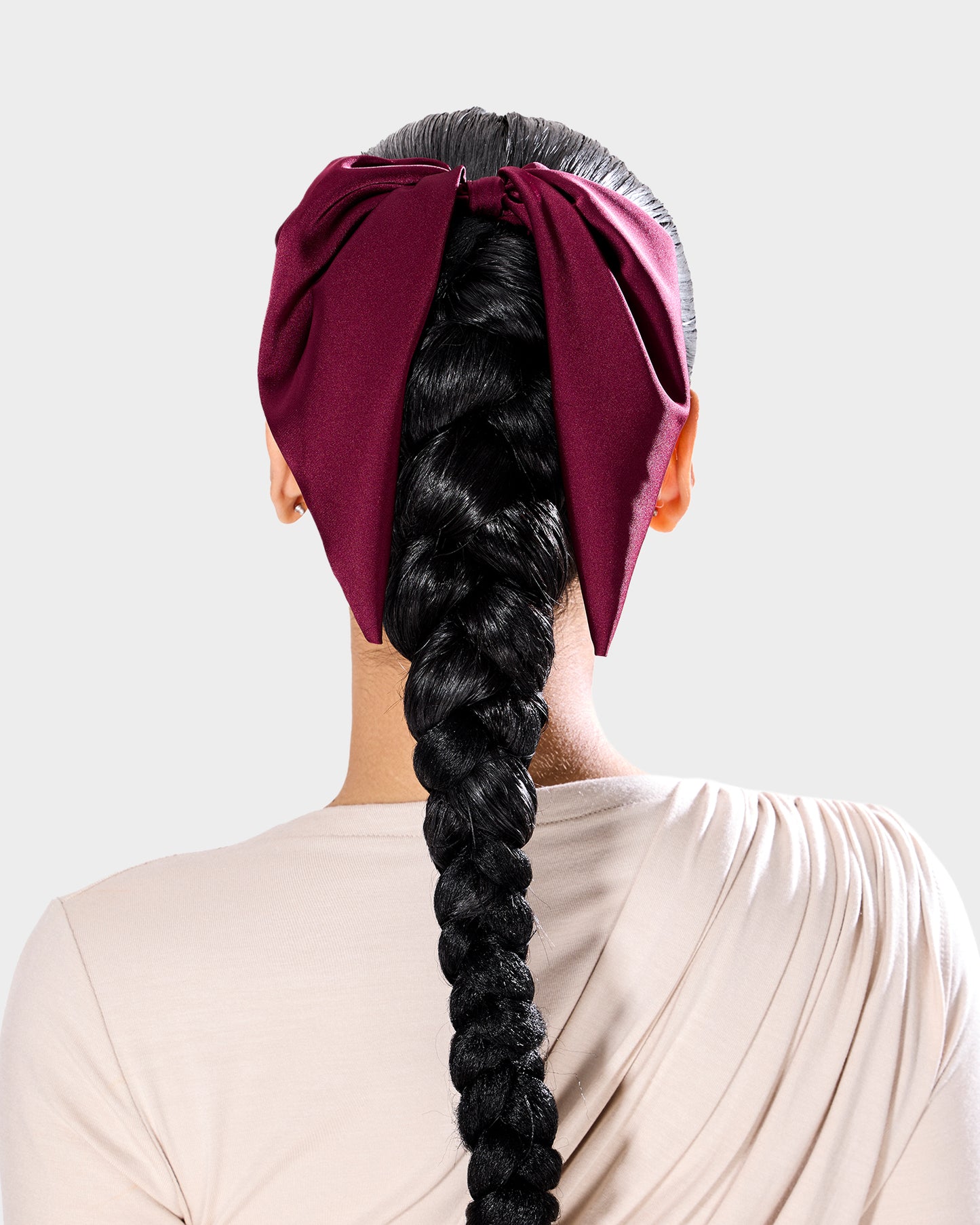 Silk BowBell Hairtie in Obsidian