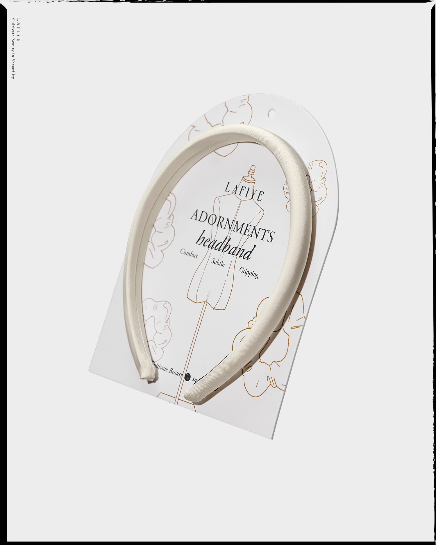 Plush Headband in Calcite