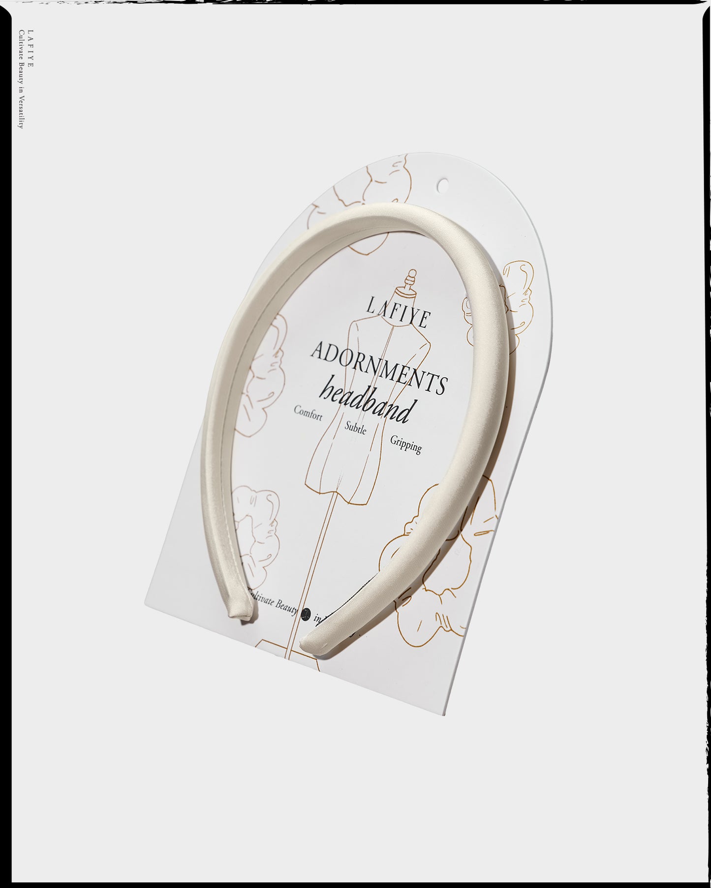 Plush Headband in Calcite