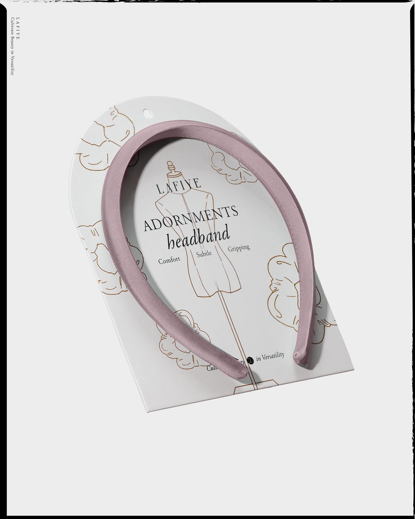 Plush Headband in Light Amethyst