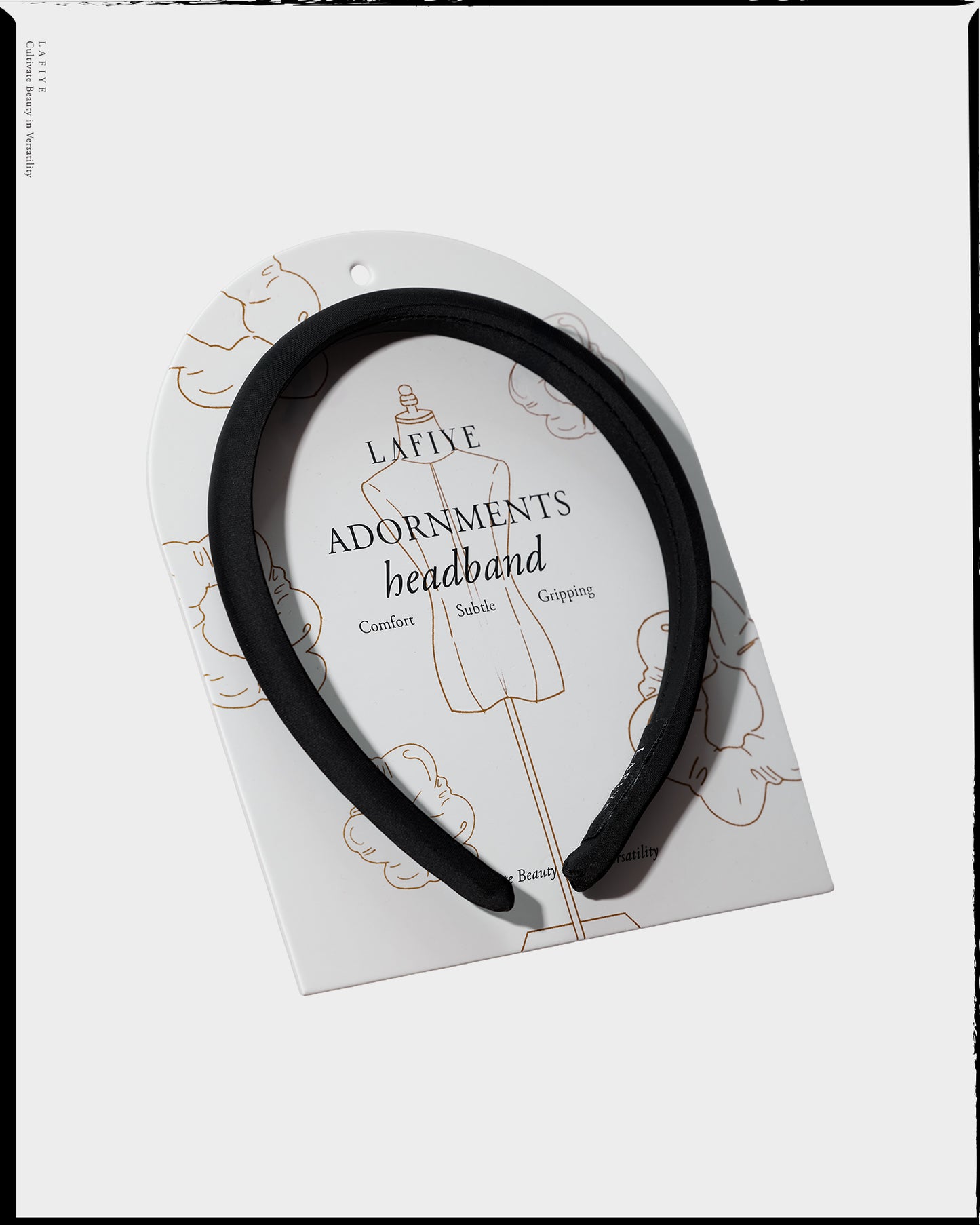 Plush Headband in Obsidian