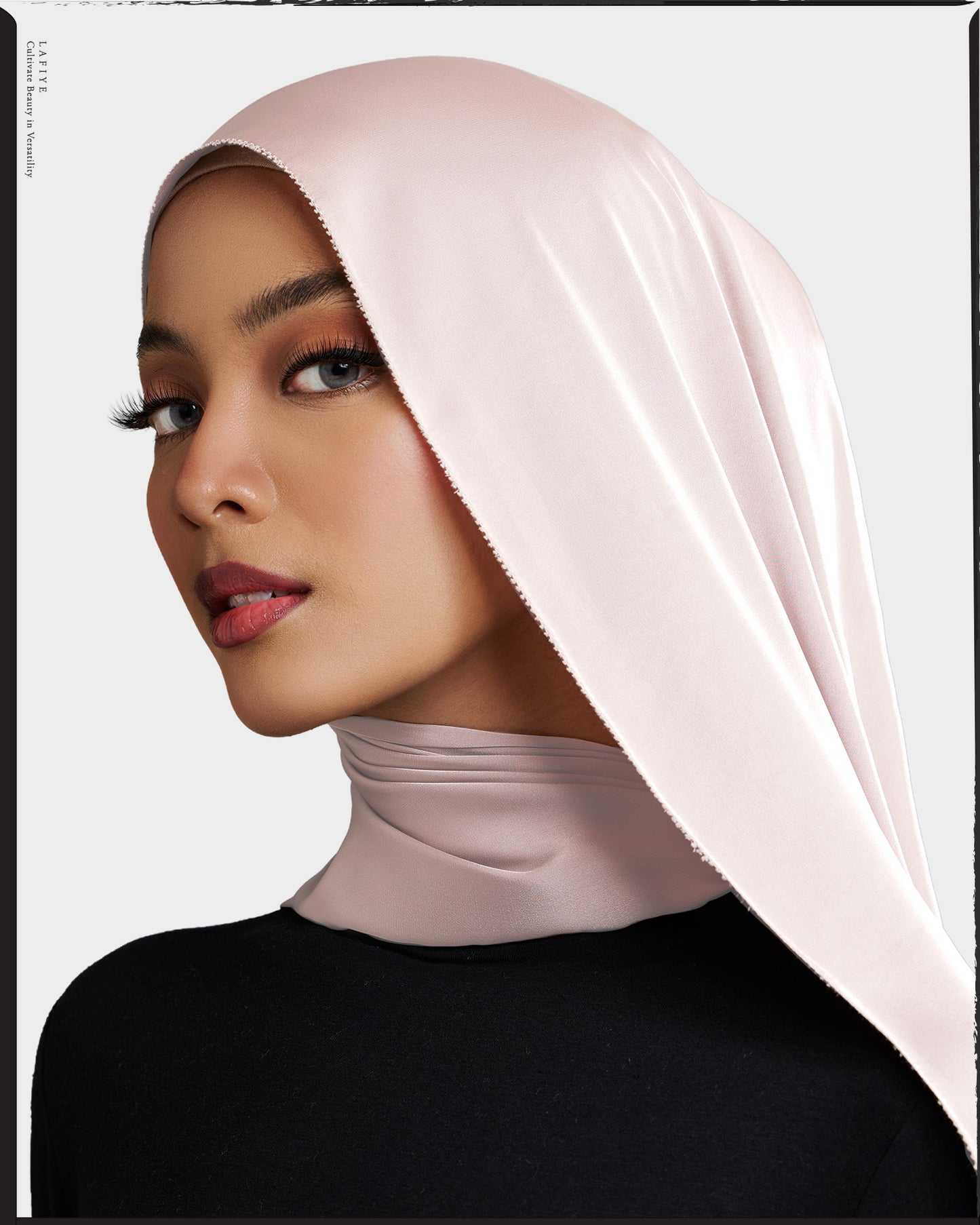 Premium Silk Scarf in Roseline