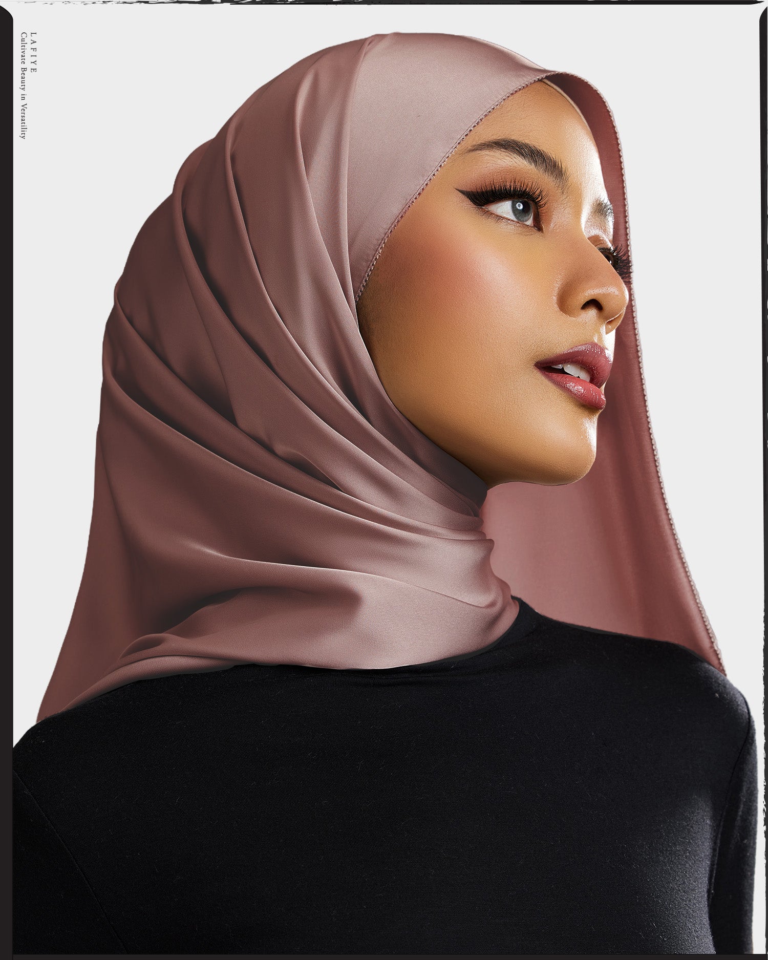 Premium Silk Scarf in Rose Quartz