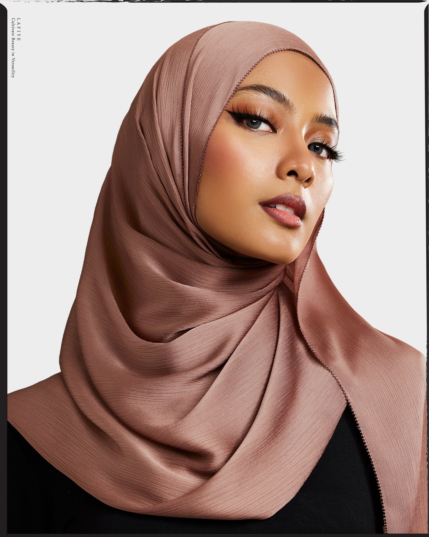 Premium Textured Silk Scarf in Sangria