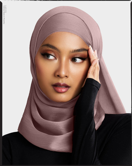 Premium Textured Silk Scarf in Sauville