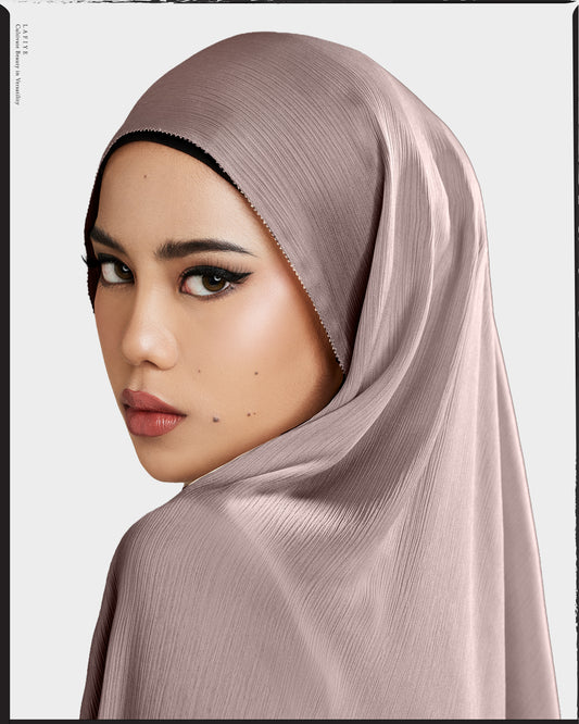 Premium Textured Silk Scarf in Shimmer