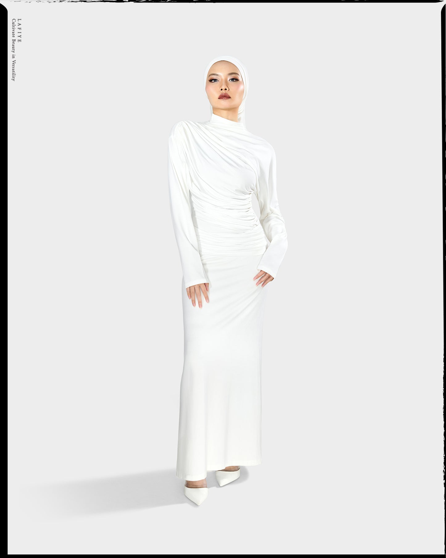 Ode Sculpting Folded Skirt in Barley