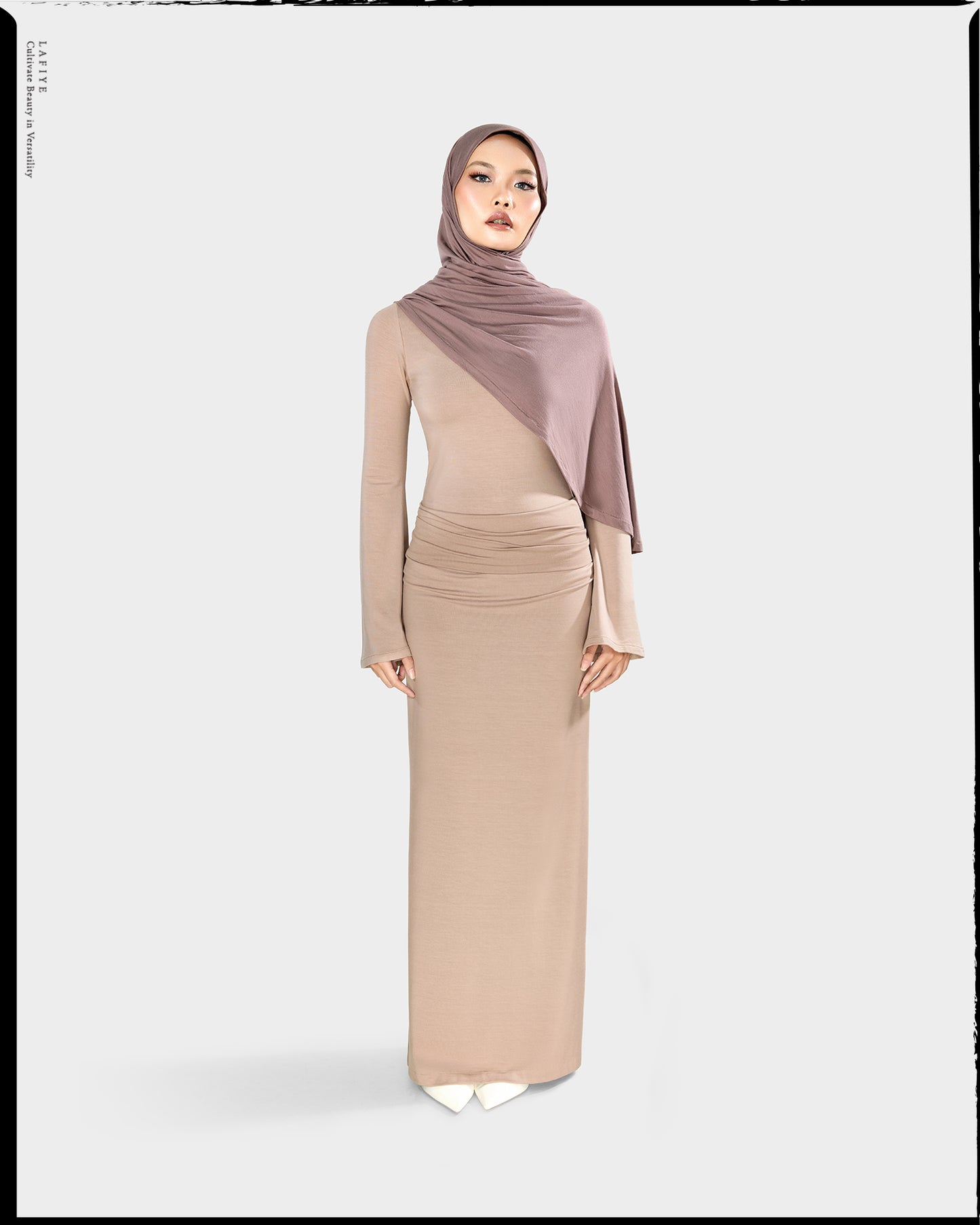 Ode Sculpting Folded Skirt in Maple
