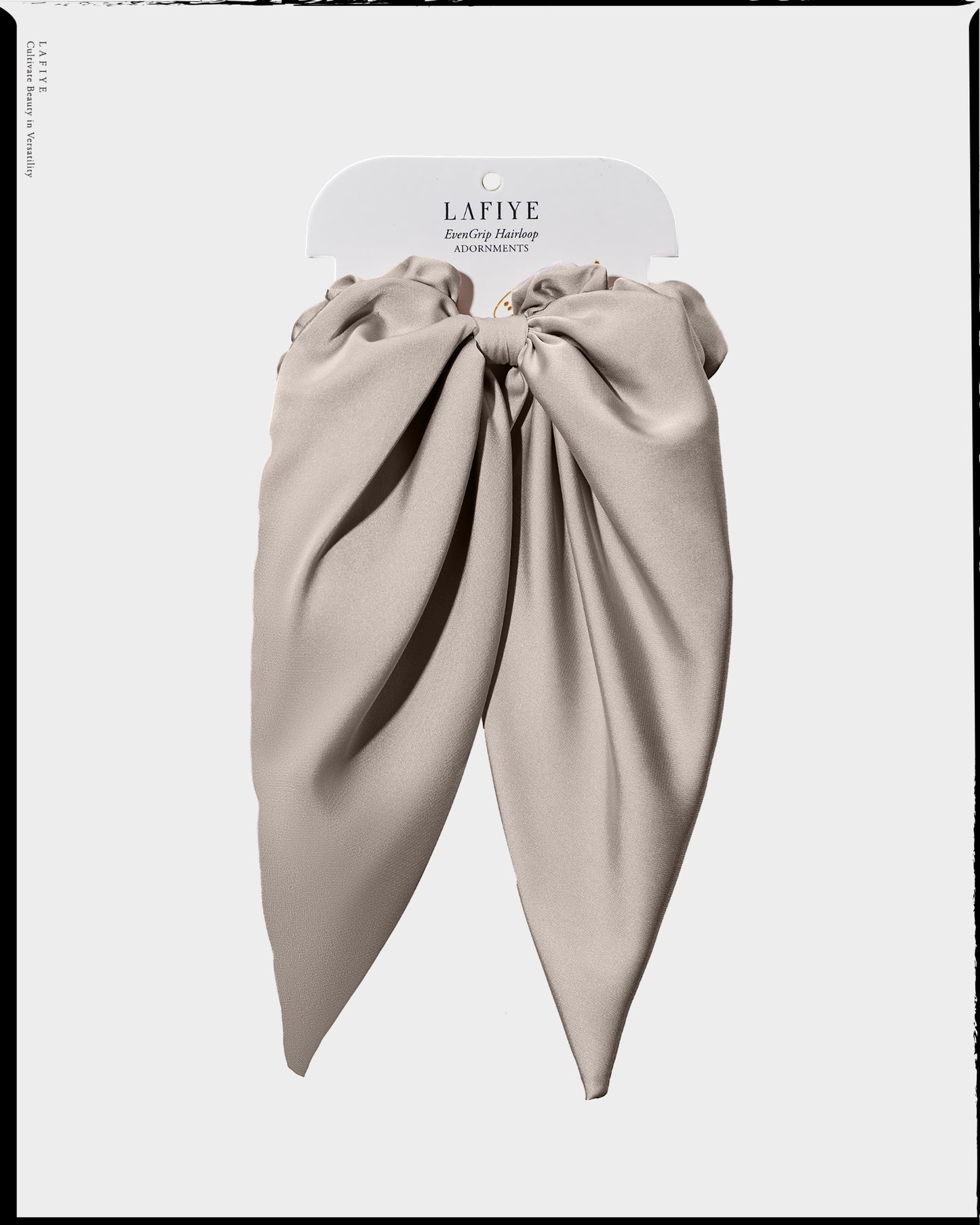 Silk BowBell Hairtie in Sandglow