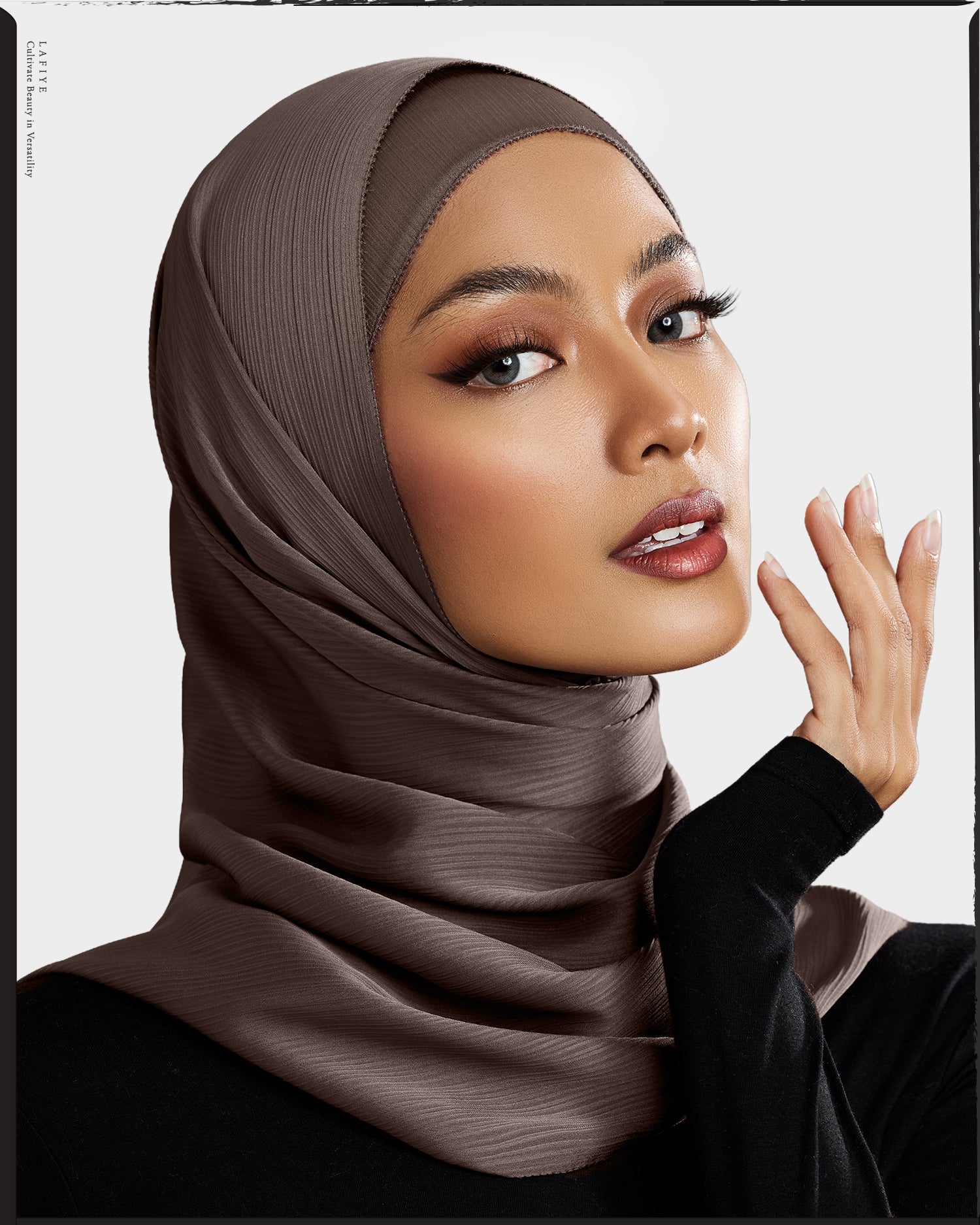 Premium Textured Silk Scarf in Terranova