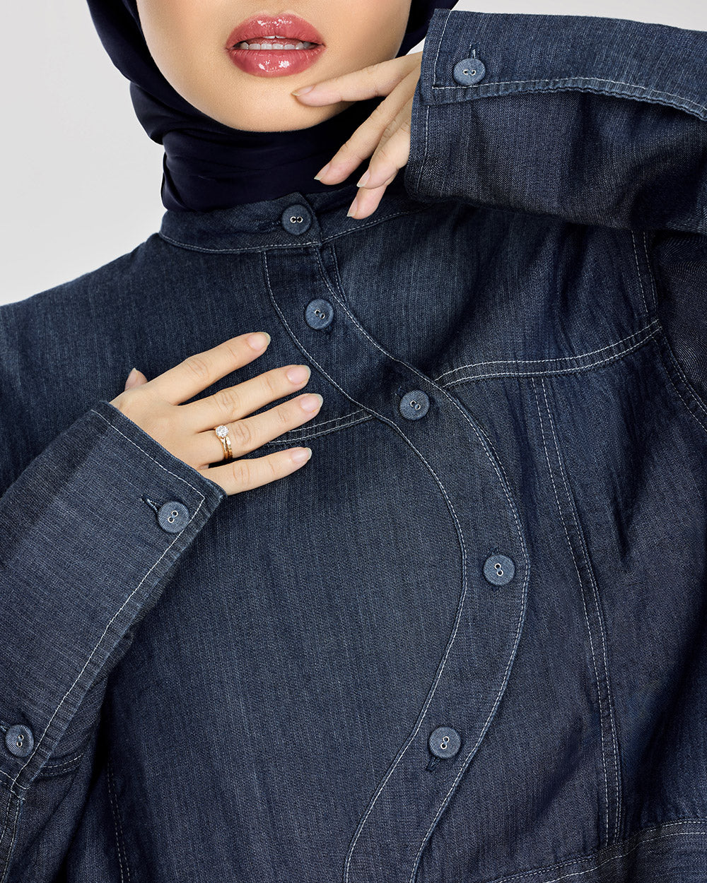 Lane Denim Overlayer in Dark