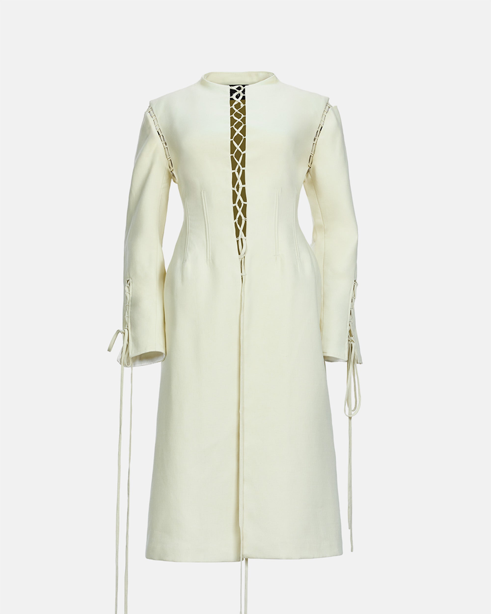 Lane Linen Coat in Cream