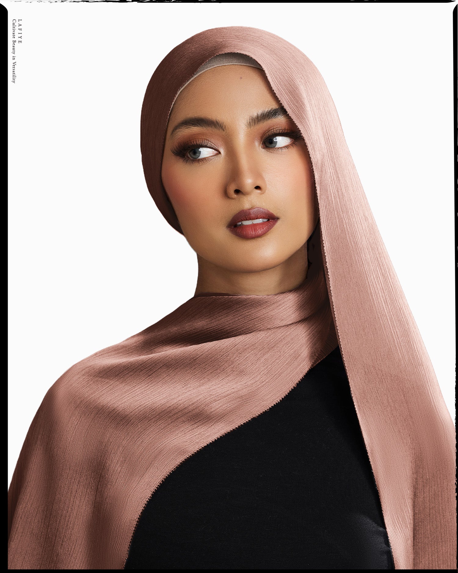 Premium Textured Silk Scarf in Bloom