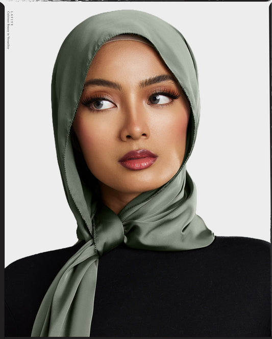 Premium Silk Scarf in Ceranite