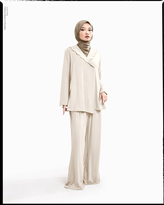 Ode Evening Set in Almond