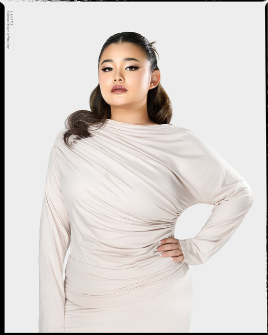 Ode Covet Suit in Almond