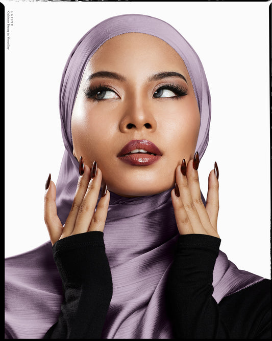 Premium Textured Silk Scarf in Crestone
