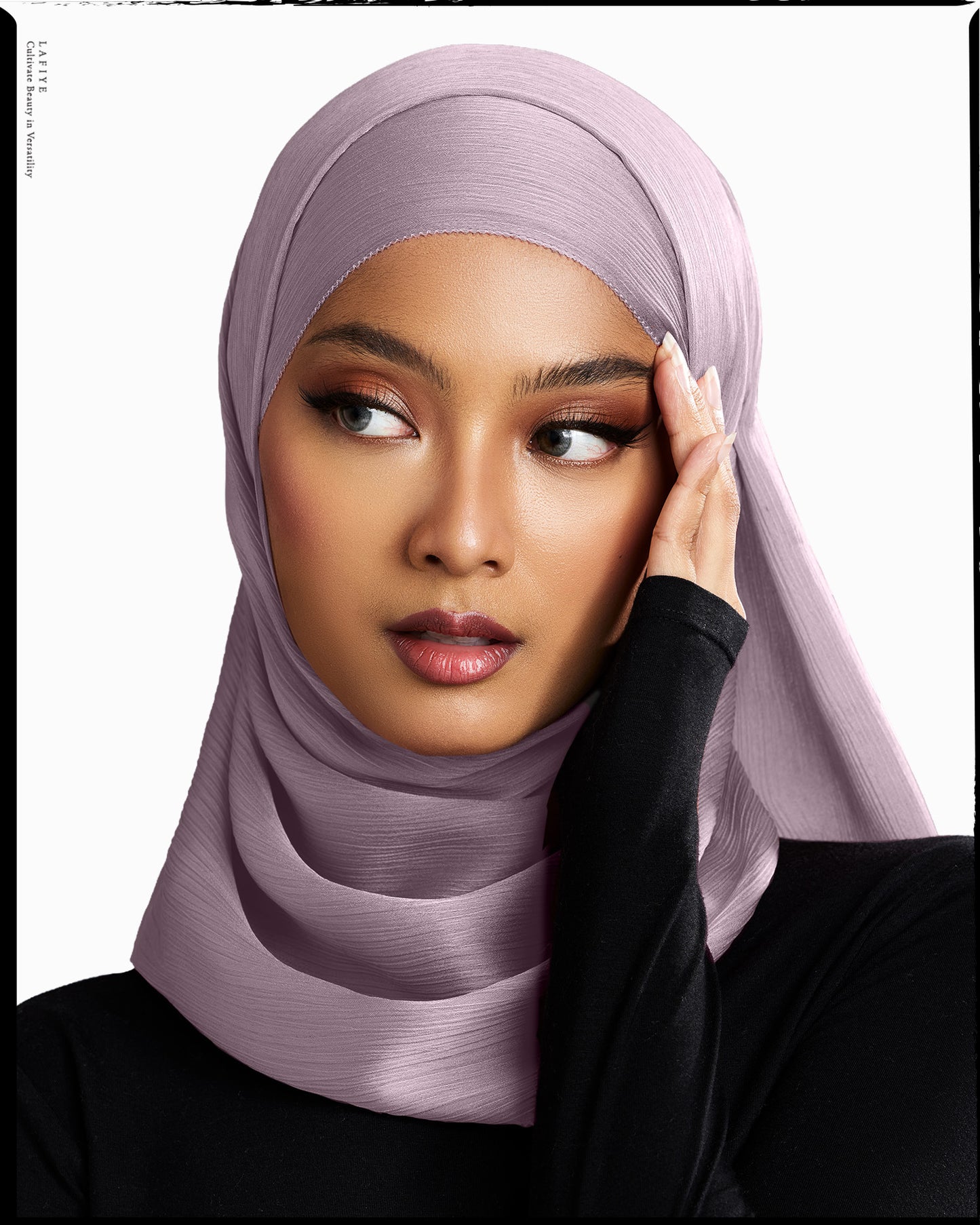 Premium Textured Silk Scarf in Dawn