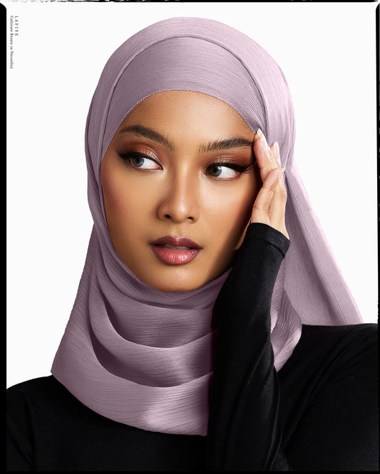 Premium Textured Silk Scarf in Dawn