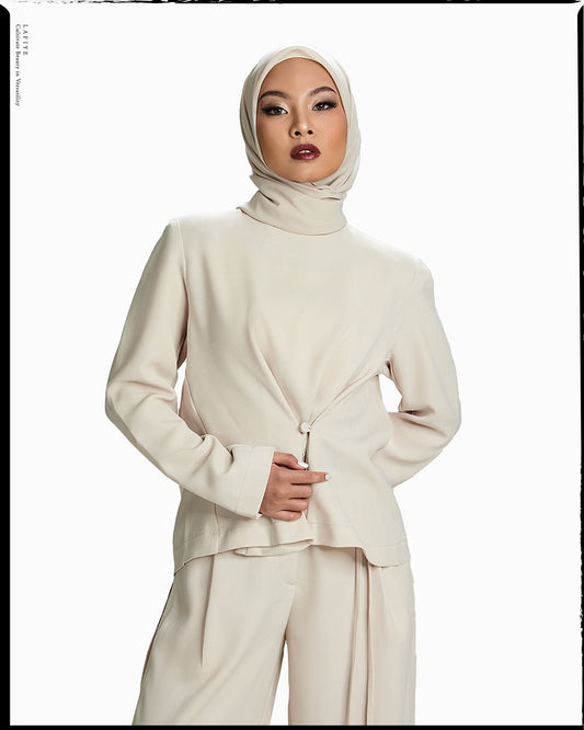 Form Buttoned Top in Draft