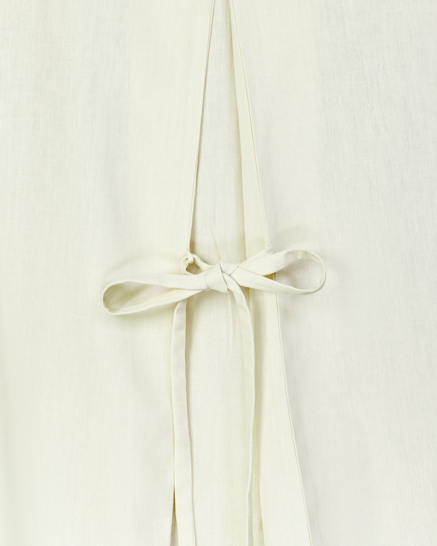 Lane Linen Flared Top in Cream