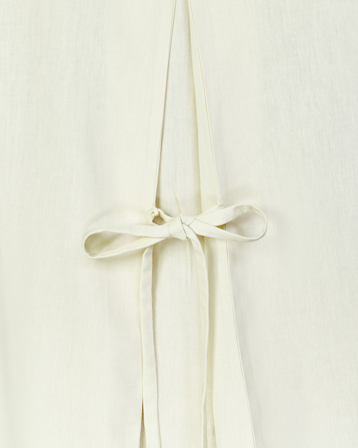 Lane Linen Flared Top in Cream