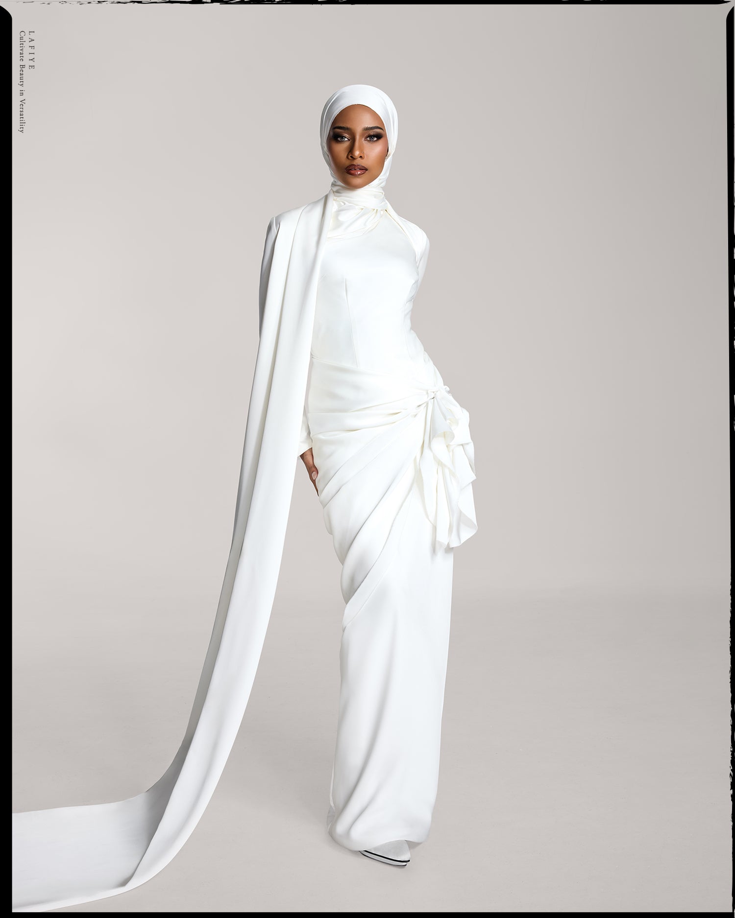 Maxi Dress with Multiple-Way Drape