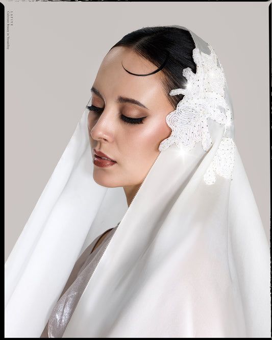 Embellished Nue Embroidery Waltz Veil