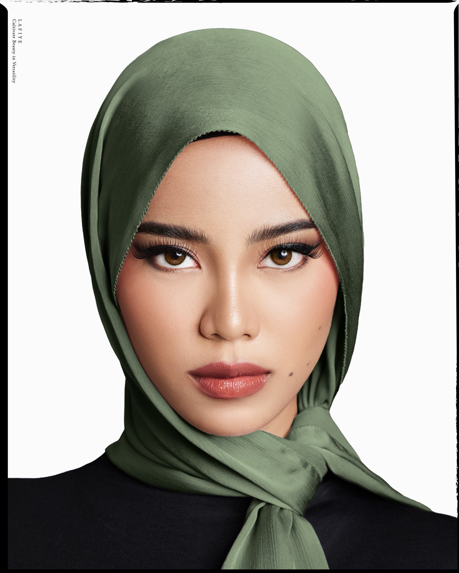 Premium Textured Silk Scarf in Myrtle